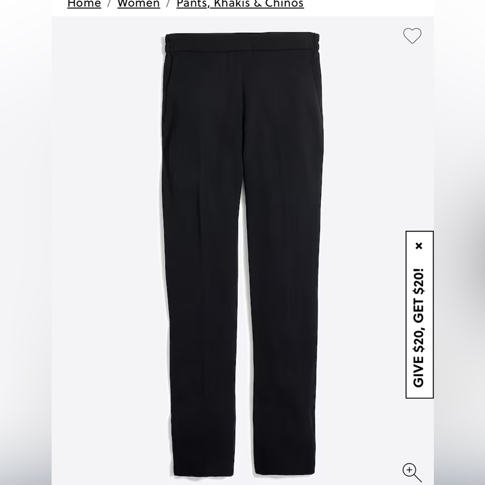 Jcrew Jamie Pant in Black